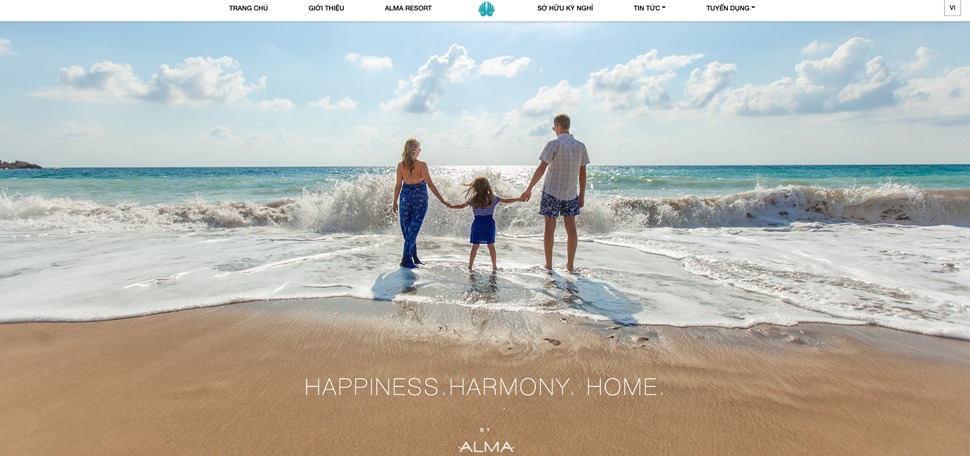 Alma Resort Vietnam website