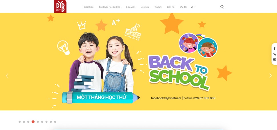 DYB English Center website
