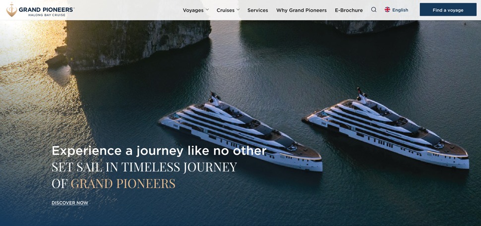 Grand Pioneers Cruise website
