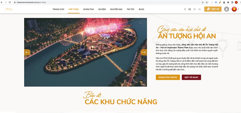 Hoi An Memories Land website