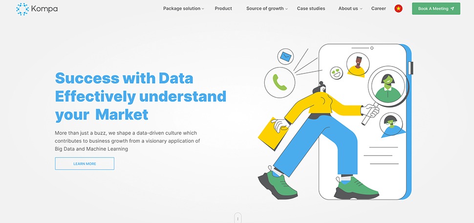Kompa Media Vietnam website