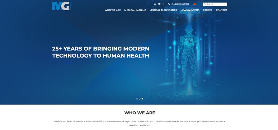 Medigroup Asia Vietnam website