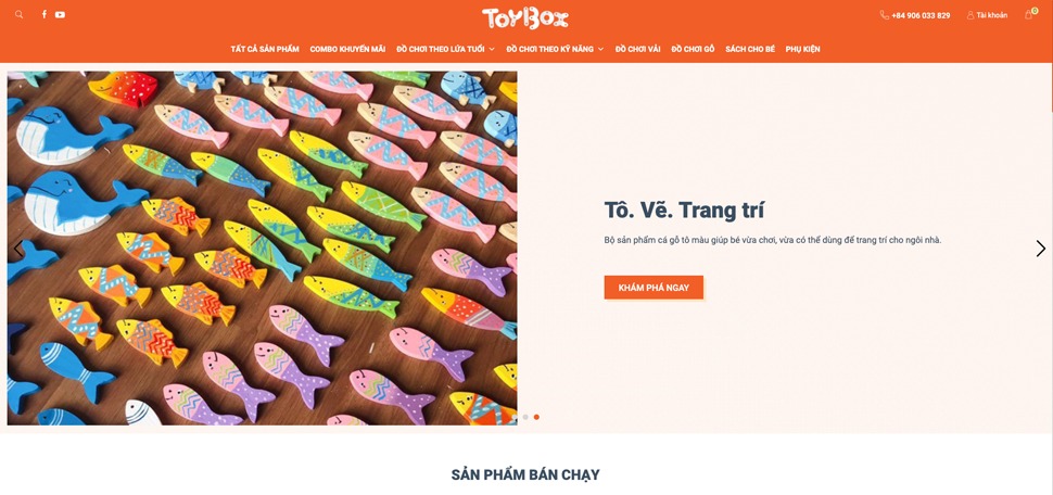 Toybox Vietnam website